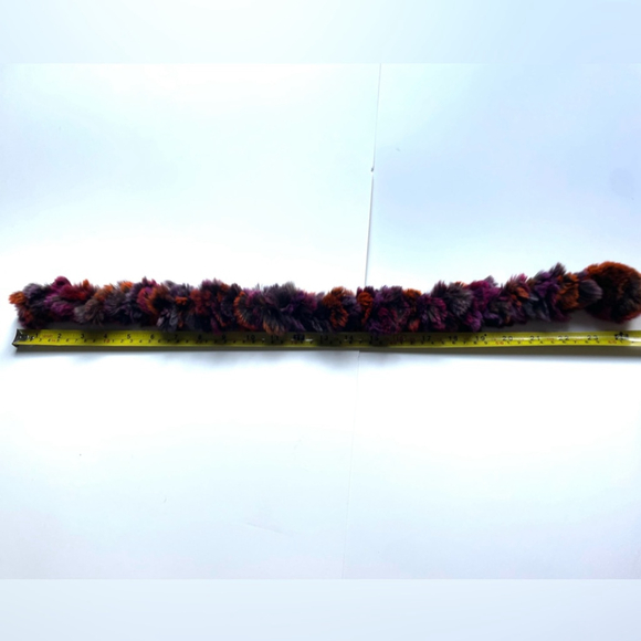 simon chang Colorful rabbit Fur Scarf - Picture 3 of 5